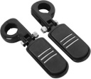 1.25&quot; 32mm Streamliner Highway Engine Guard Foot Pegs inkl Mount, Black