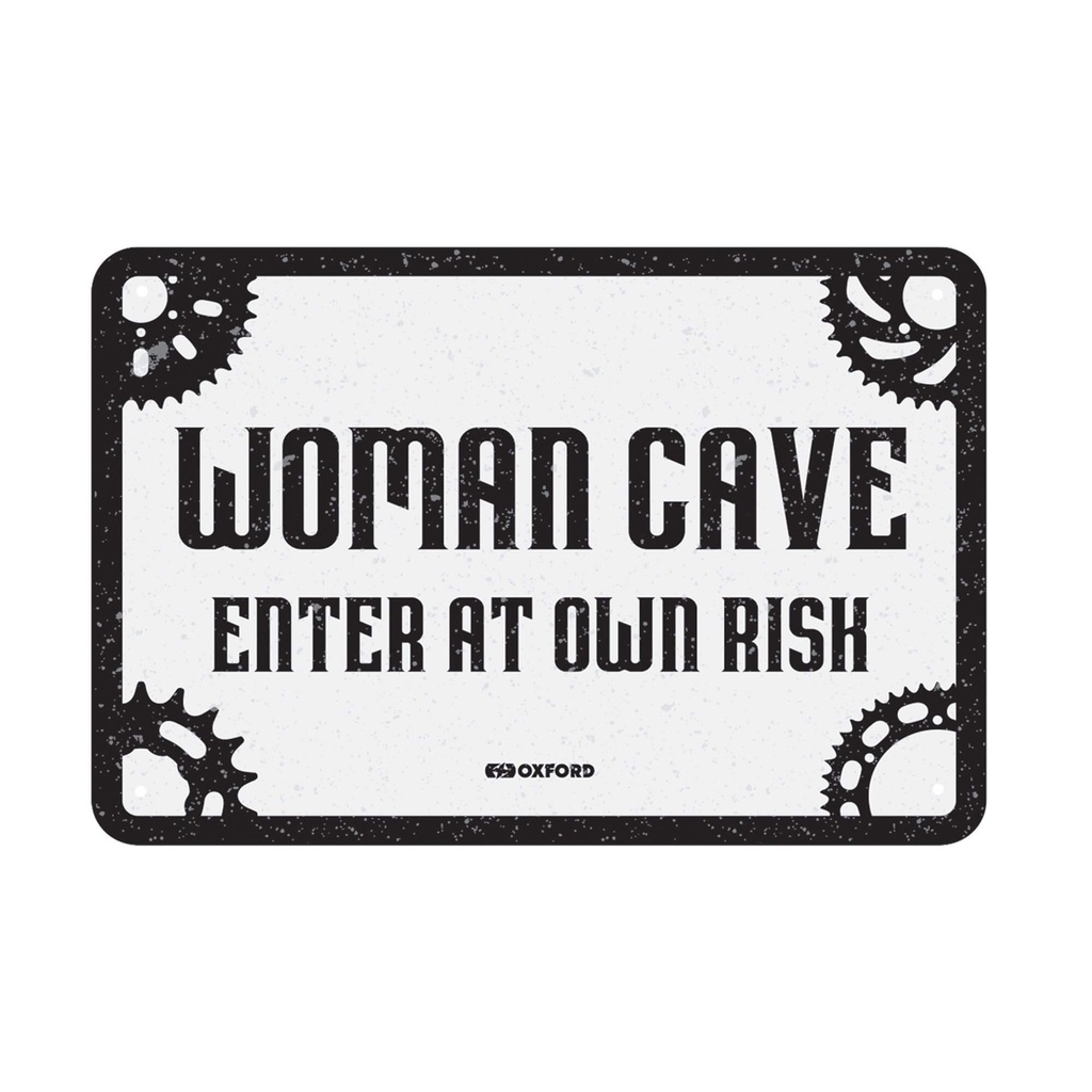 Woman Cave Metal Sign