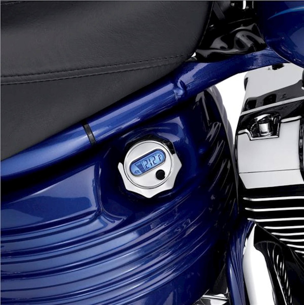 Oil Level And Temperature Dipstick with Lighted LCD Readout, Chrome