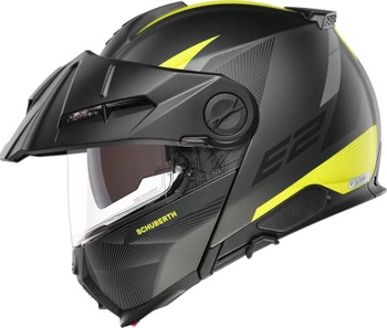 [4179013360] Schuberth E2 Defender (Grå/Gul, XS)