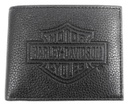 B&amp;S Embossed Pocketed Billfold Leather Wallet