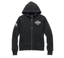 Women's Wounded Warrior Project Zip Front Hoodie, Black Beauty