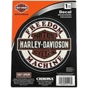 Aged Vintage Freedom Machine Badge Round Decal