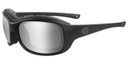 Journey PPZ Silver Flash Lens Sunglasses, Black Frames