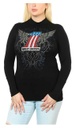 Women's #1 Winged Mock Neck Long Sleeve Top