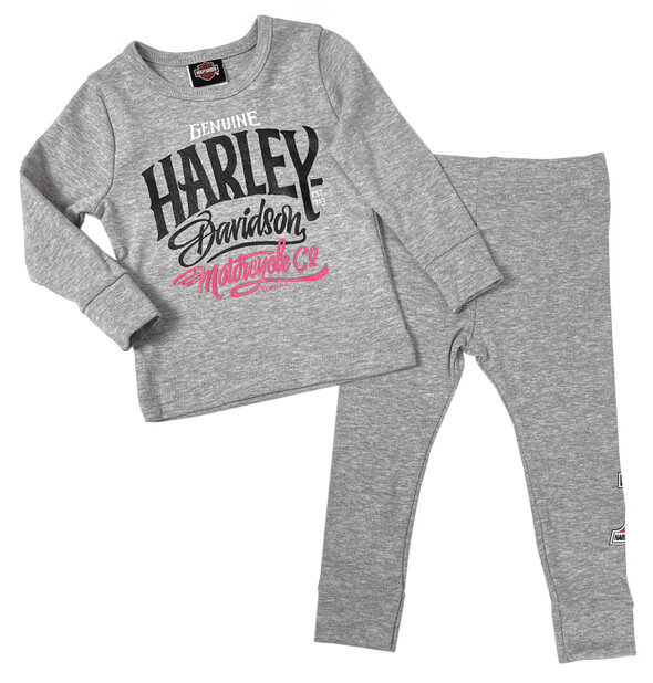 Little Girls' 2 Piece Set, Knit Long Sleeve Tee &amp; Pant Set