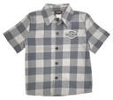 Boys' B&amp;S Short Sleeve Plaid Flannel Shirt