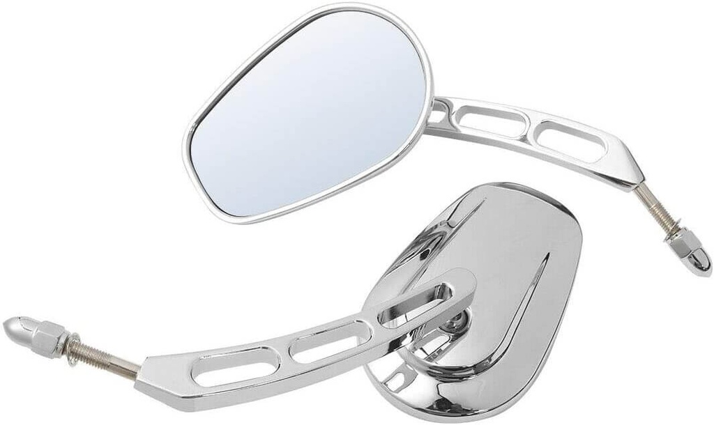 Pair of Motorcycle Chrome Rear View Mirrors for Harley
