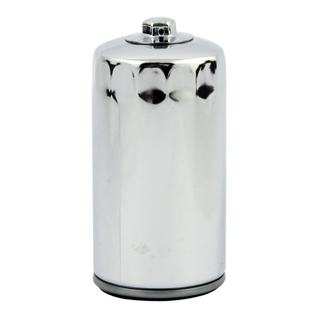 Spin-On Oil Filter w/ Top Nut, Chrome