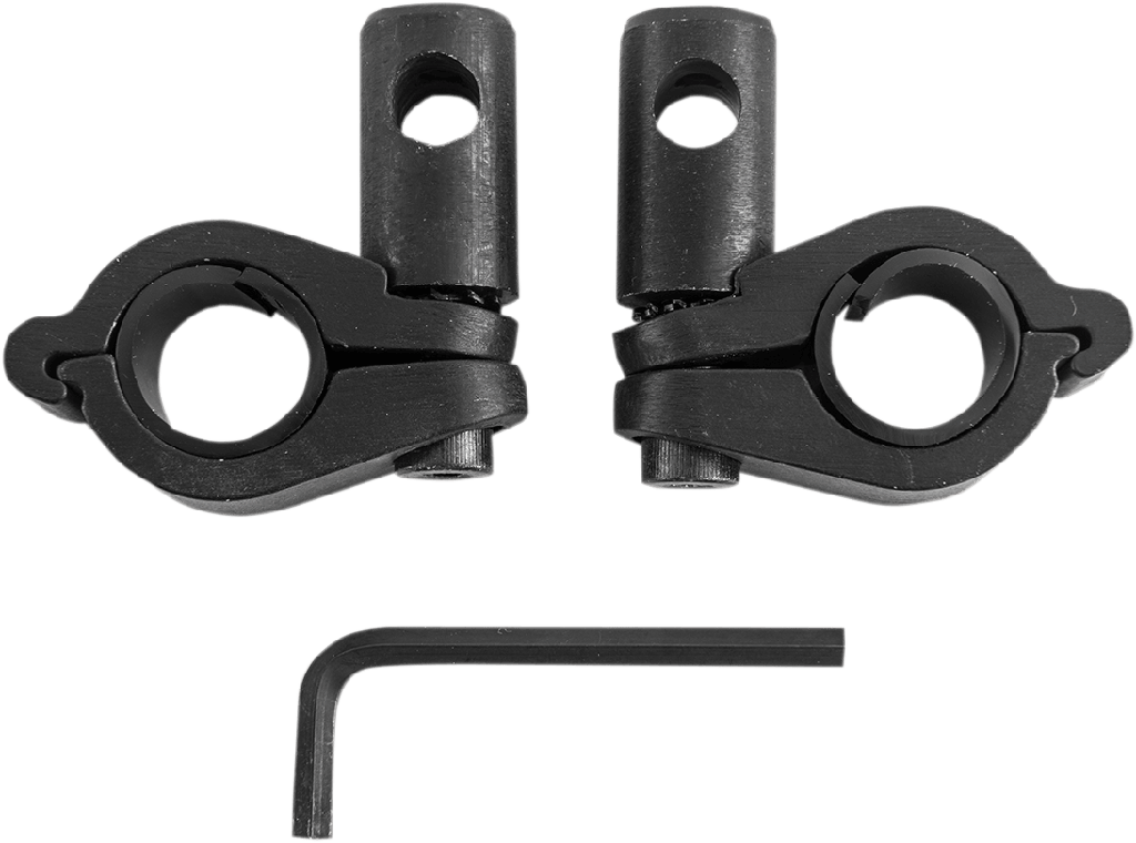 Replacement Round Windshield Handlebar Clamp Kit, 1" Round Bar