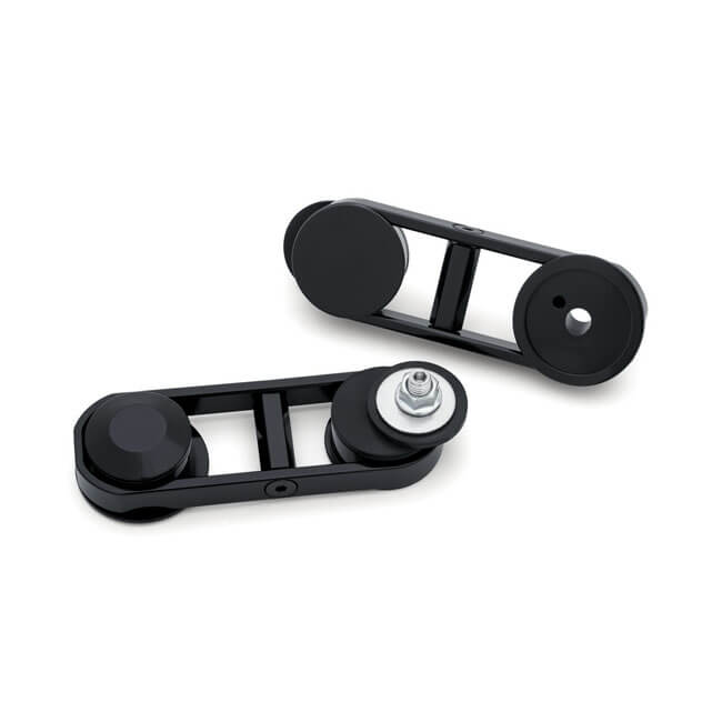 Batwing Adjustable Drop Mirror Mount, Black, 14-23 FLHX Street Glide
