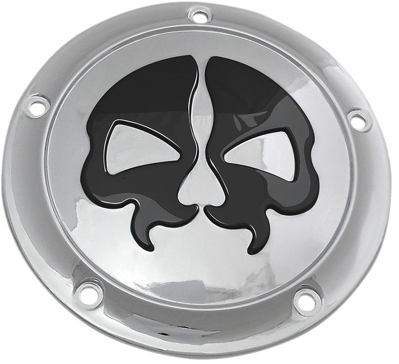 Split Skull Derby Cover, Chrome