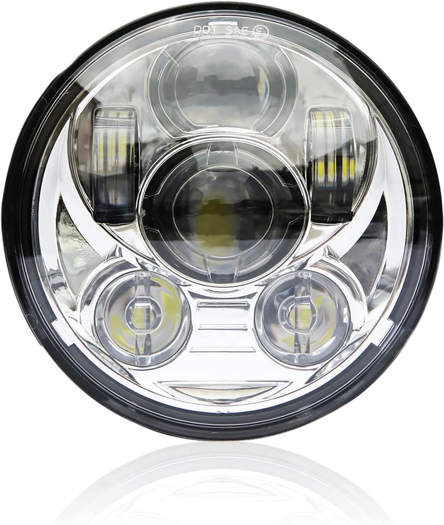 Led Headlight 5-3/4.75&quot;, Chrome