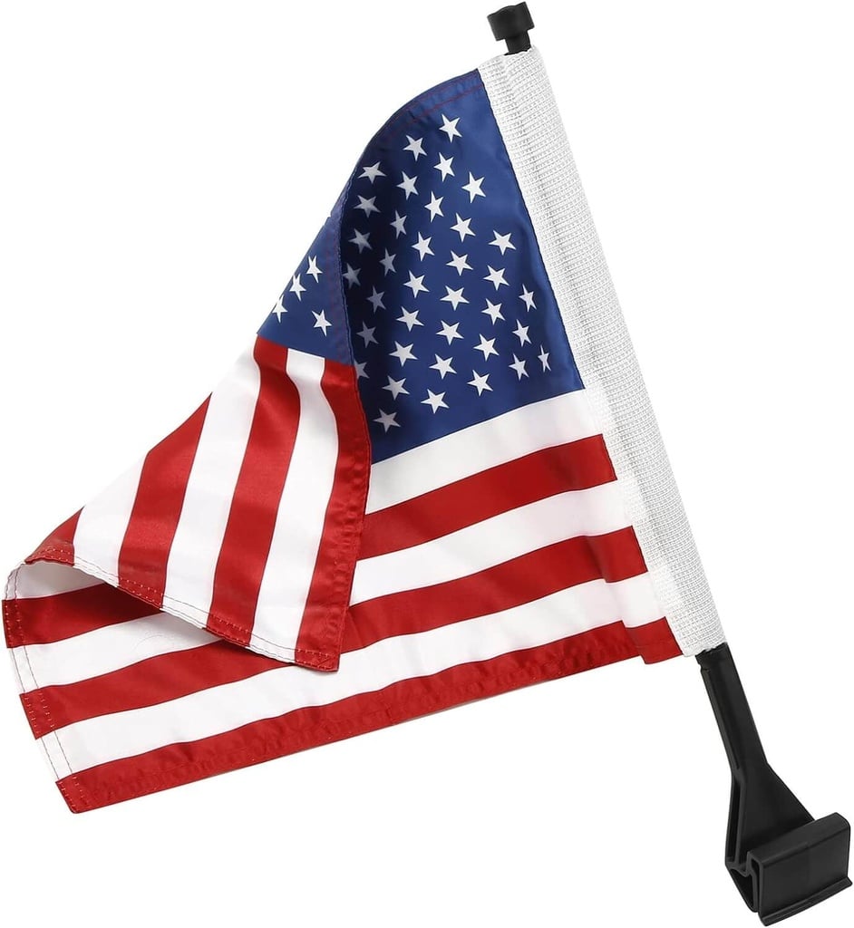 American Flag, Clamp on Tour Pack