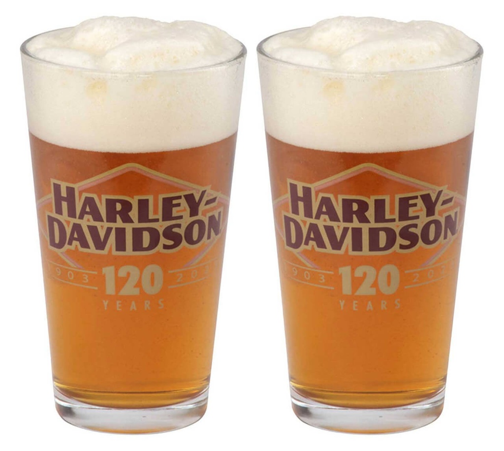 120th Anniversary Logo Pint Glass Set, Limited Edition