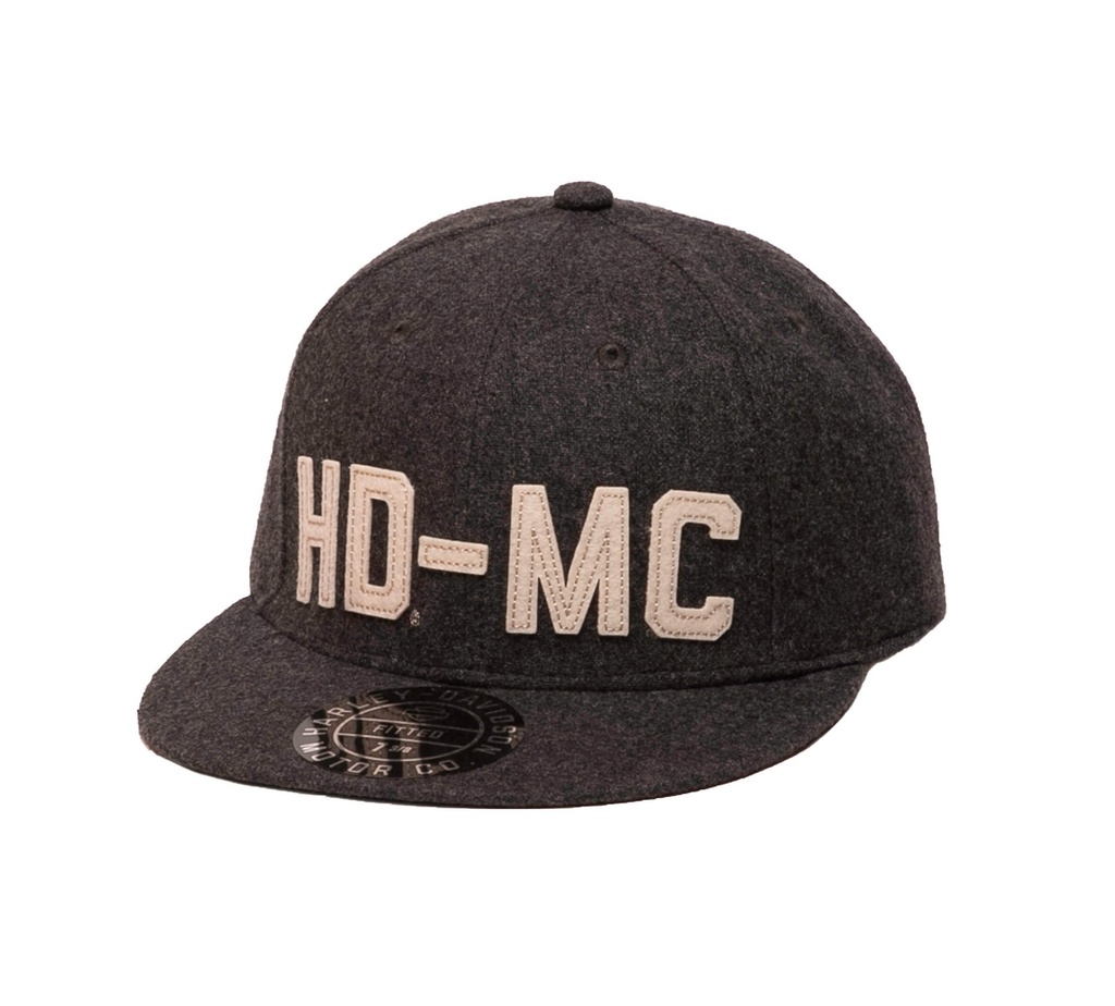 HD-MC Fitted Cap, Charcoal Grey