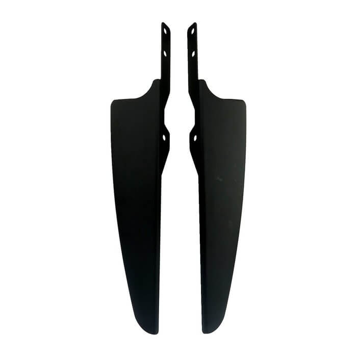 Wind Deflector Set, Matte Black