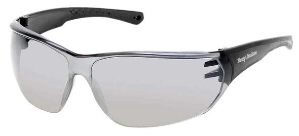 Kickstart HD Sunglasses, Black Frames &amp; Silver Mirror Lens