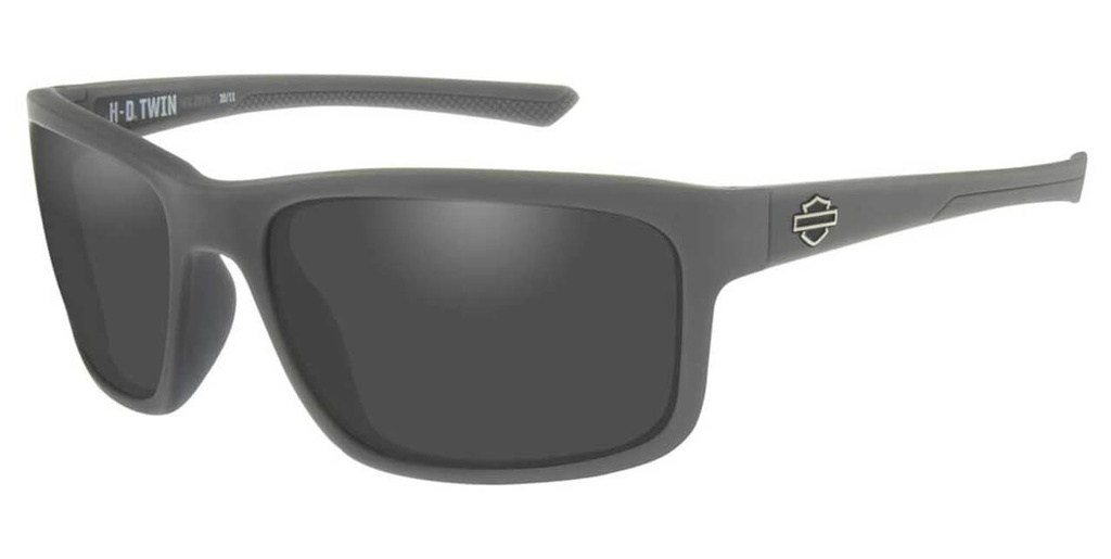 Twin Sunglasses, Smoke Gray Lenses &amp; Matte Gray Frames