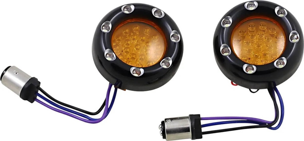 LED "Fire Ring" Kit for Factory "Deuce Style" Turn Signal Housing
