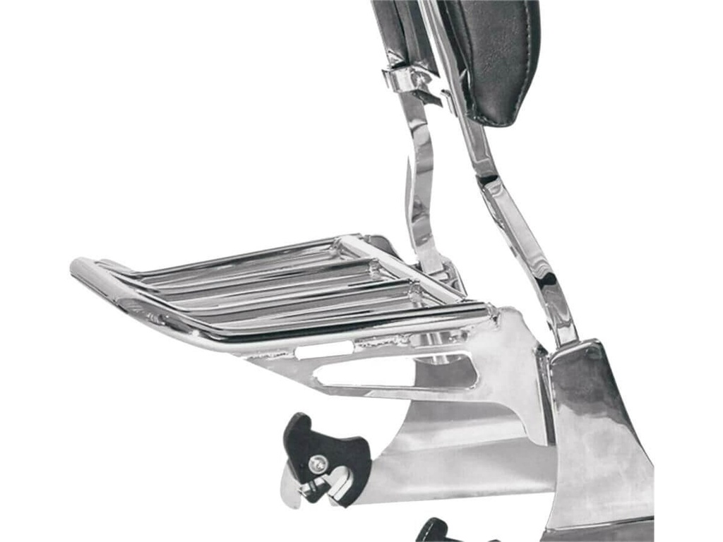 Detachable Backrest Luggage Rack for Softail Chrome