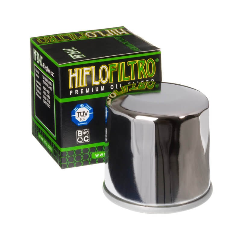 HF204C Oil Filter, Chrome