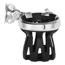 Universal Handlebar Mount Drink Cup Bottle Holder Fit Harley Touring Dyna XL and other models with 1&quot; Handlebar, Chrome