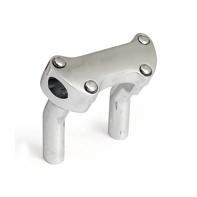 OEM Style Pullback Riser, w/ Top Clamp, 4.5" Rise, Chrome