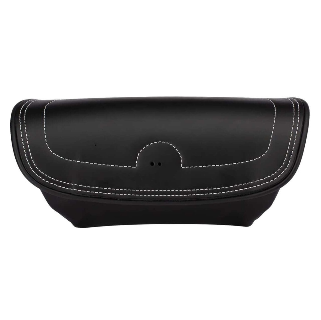 Genuine Leather Handlebar Bag, Black