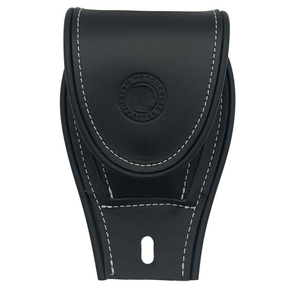 Genuine Leather Tank Pouch, Black