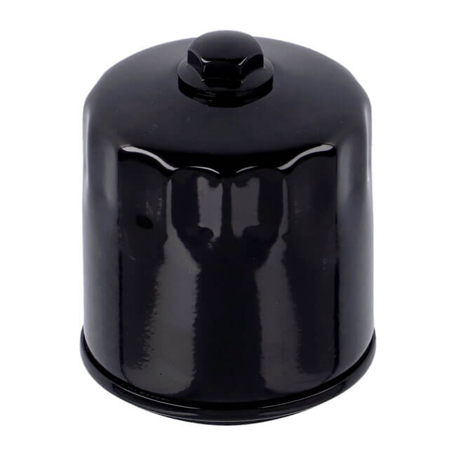 Spin-On Oil Filter With Top Nut, Black