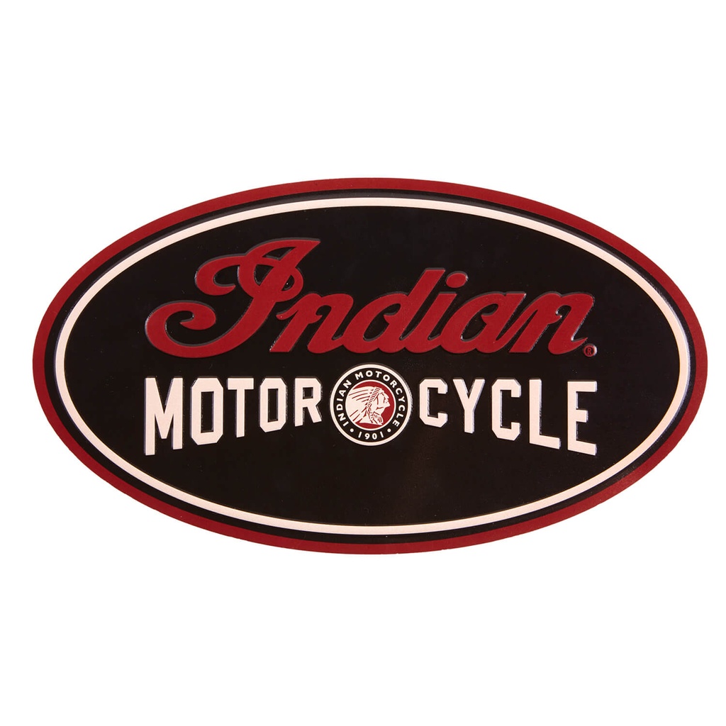 Script Logo Metal Sign