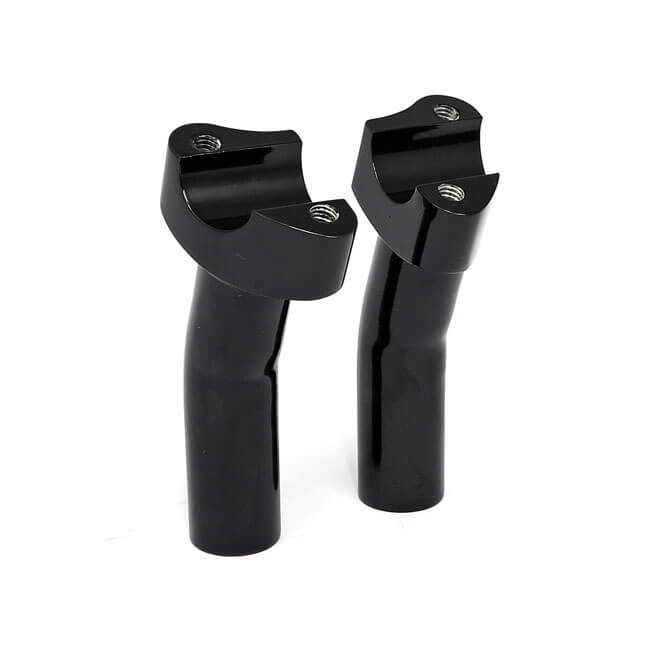 Forged Aluminum Risers Pullback, 4-1/2" Rise, Black