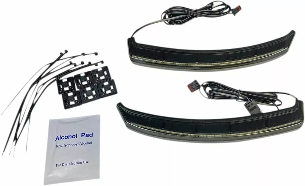 LED Saddlebag Lights Indian, Rear, Smoke Lens