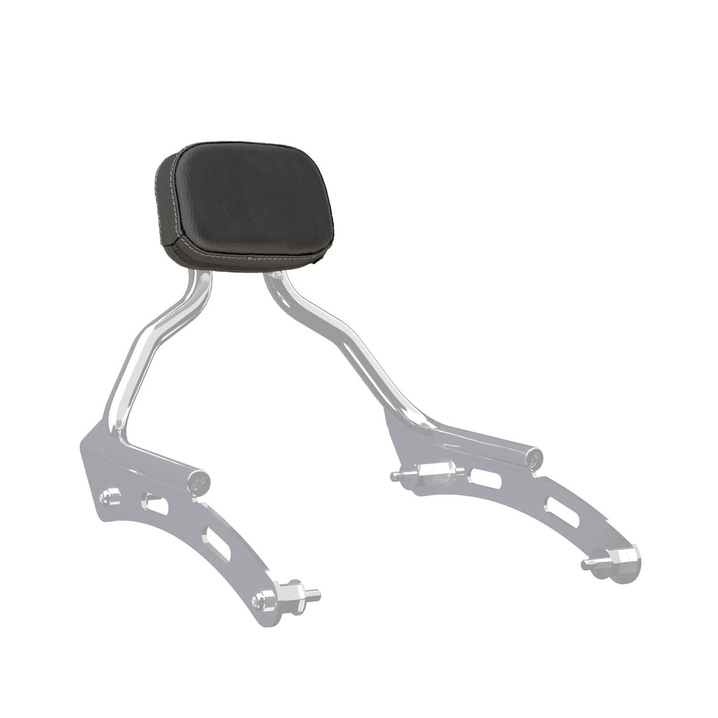Syndicate Low Profile Passenger Backrest Pad, Gray