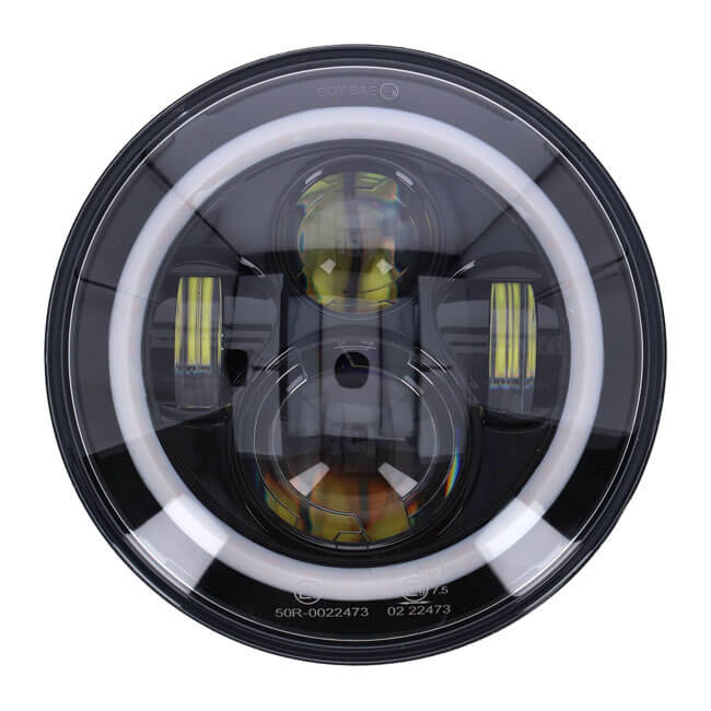 7" LED Headlamp, Black
