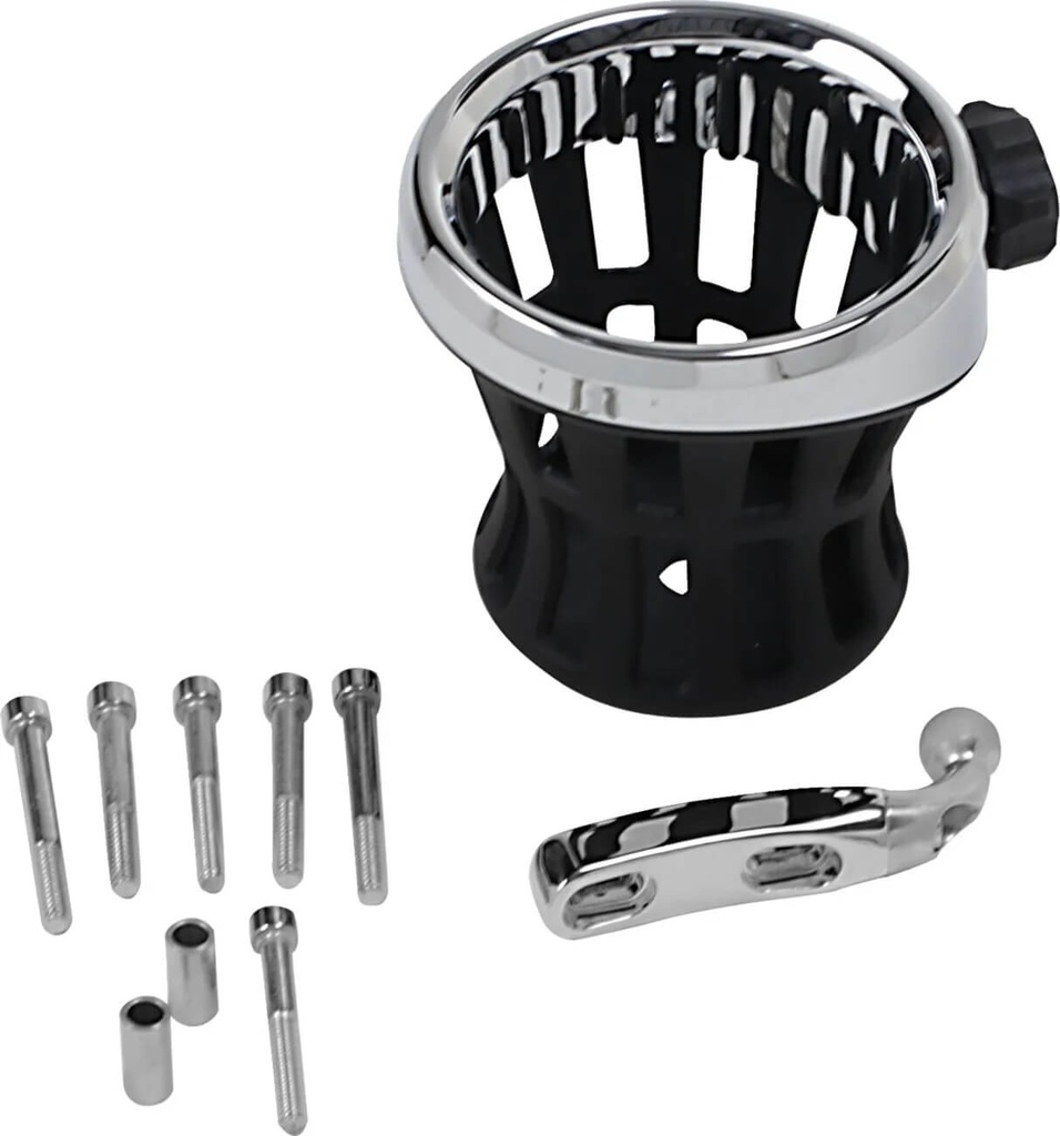 Drink Holder, 25,4mm Perch Mount, Chrome