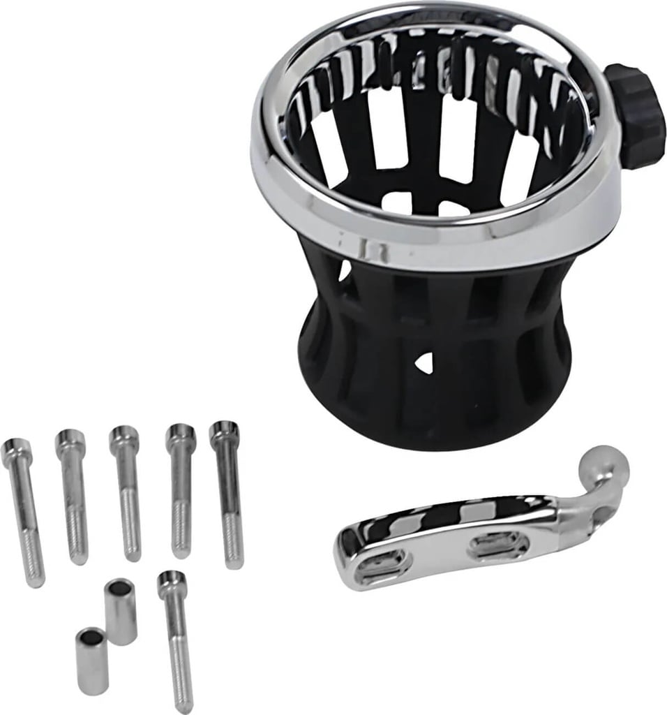 Drink Holder, 25,4mm Perch Mount, Chrome