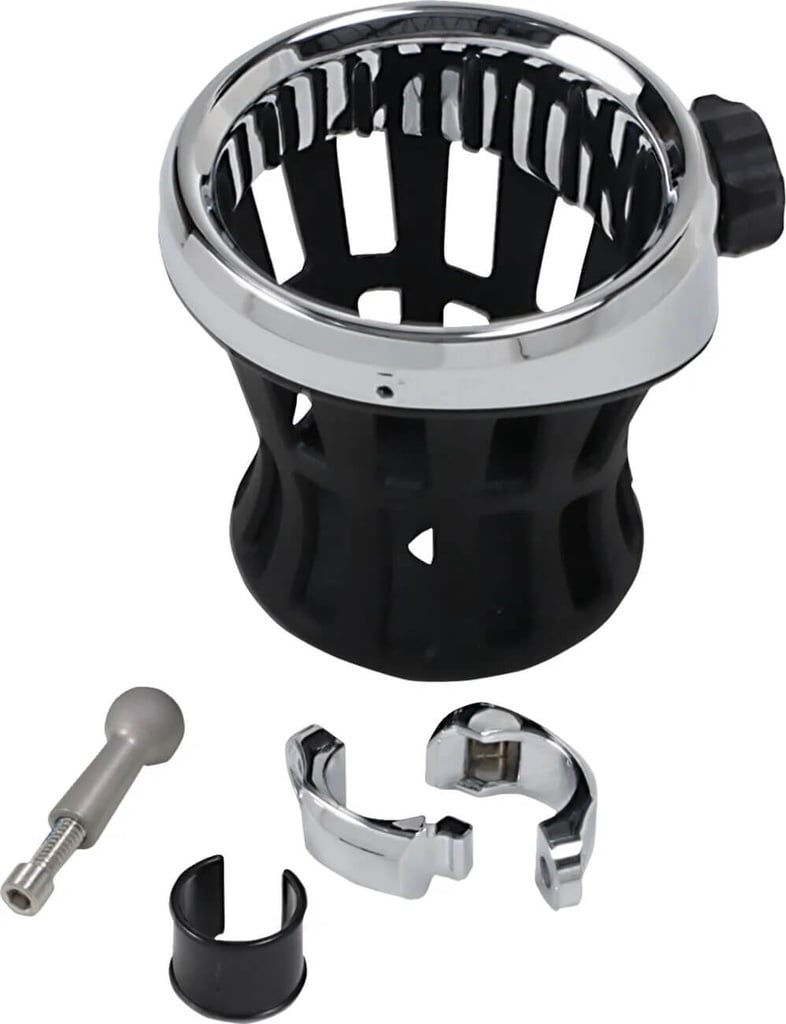 Drink Holder for Handlebars, Chrome