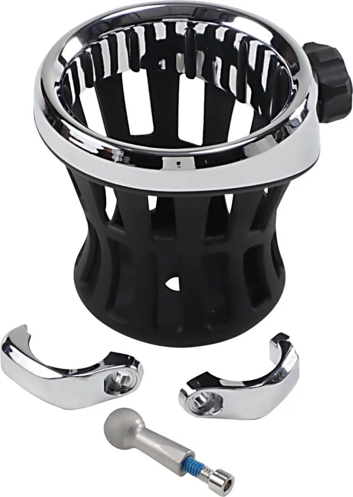 Drink Holder for 31,8mm Handlebars, Chrome