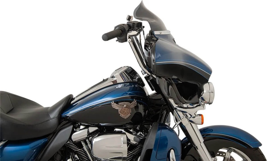 Flare Windshield, 8.5", Dark Smoke, Harley-Davidson 2014-2025 Street Glide (FLHT, FLHX)