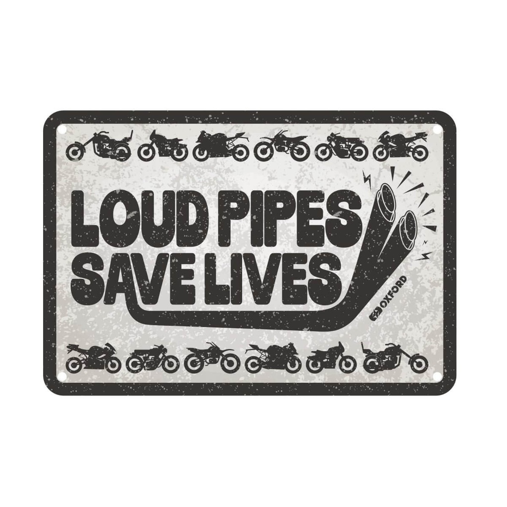 Loud Pipes Garage Metal Sign