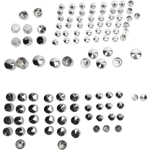 [2401-0698] Bolt Cover Kit Standard Chrome, 09-12 FL