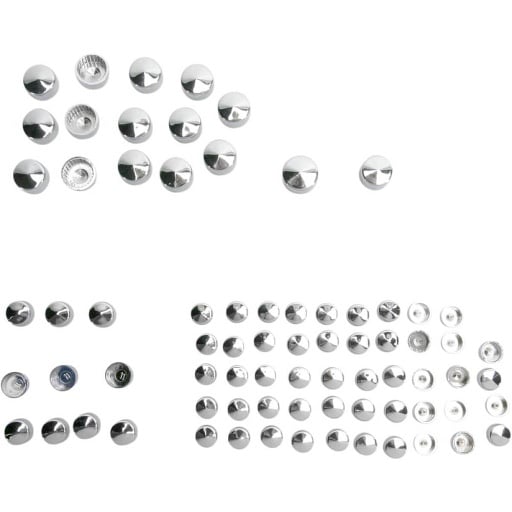 [2401-0700] Bolt Cover Kit Standard Chrome