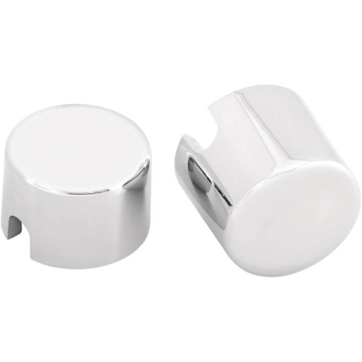[0214-0450] Axle Caps, Chrome, Rear, Pair, 00-07 Softail