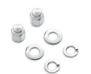 Chrome Fork Axle Retainer Nut Kit