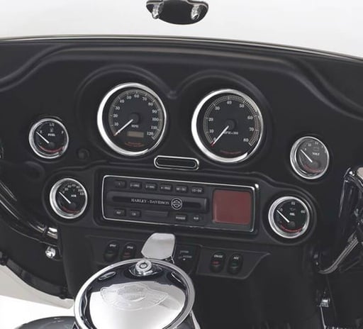 [74550-92T] 2" Gauge Bezel Cover Kit, Chrome