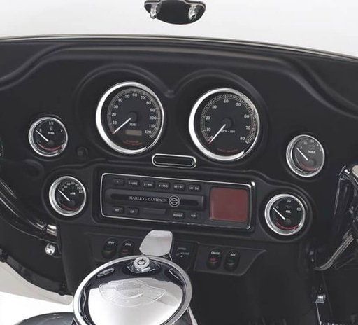 [74550-92T] 2" Gauge Bezel Cover Kit, Chrome