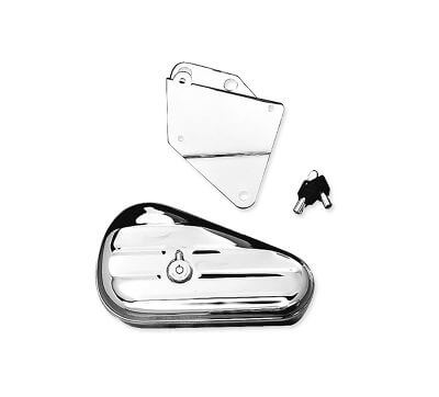 [64938-00] Chrome Softail Toolbox, Left Hand