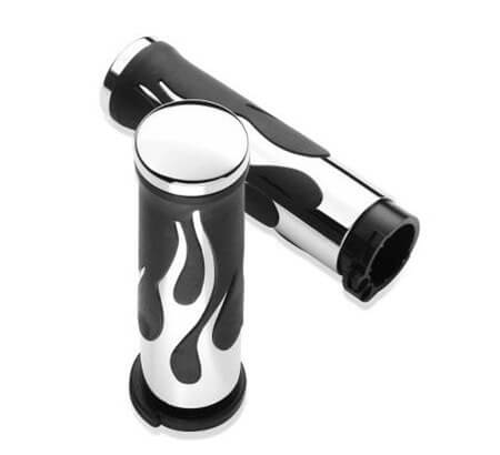 [56518-02] Flame Hand Grips, 1.5" Diameter
